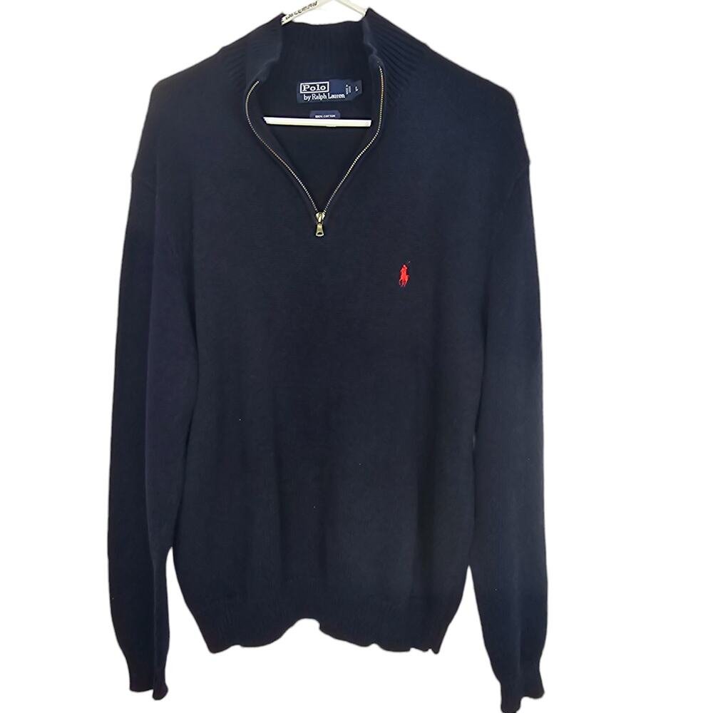Polo Ralph Lauren Mens Pullover Sweater Size L Classic Preppy Minimalist Logo